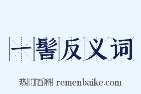 一髻反义词是什么意思的图片